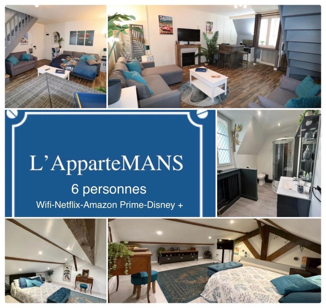 Duplex Au 2Eme Et De Notre Maison -Acces Au Jardin-Smart Tv-Streaming-Wifi Le Mans Luaran gambar
